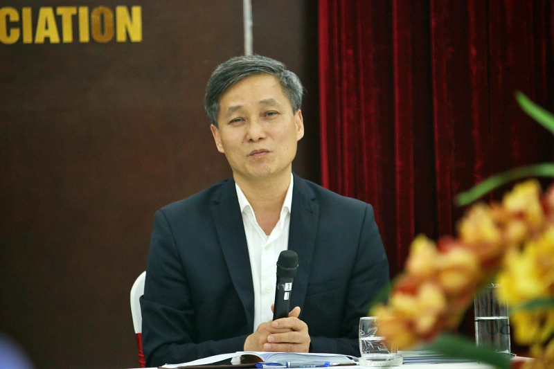 Ông Nguyễn Khánh Ngọc - Chủ tịch Hội Luật gia Việt Nam phát biểu chỉ đạo tại buổi làm việc
